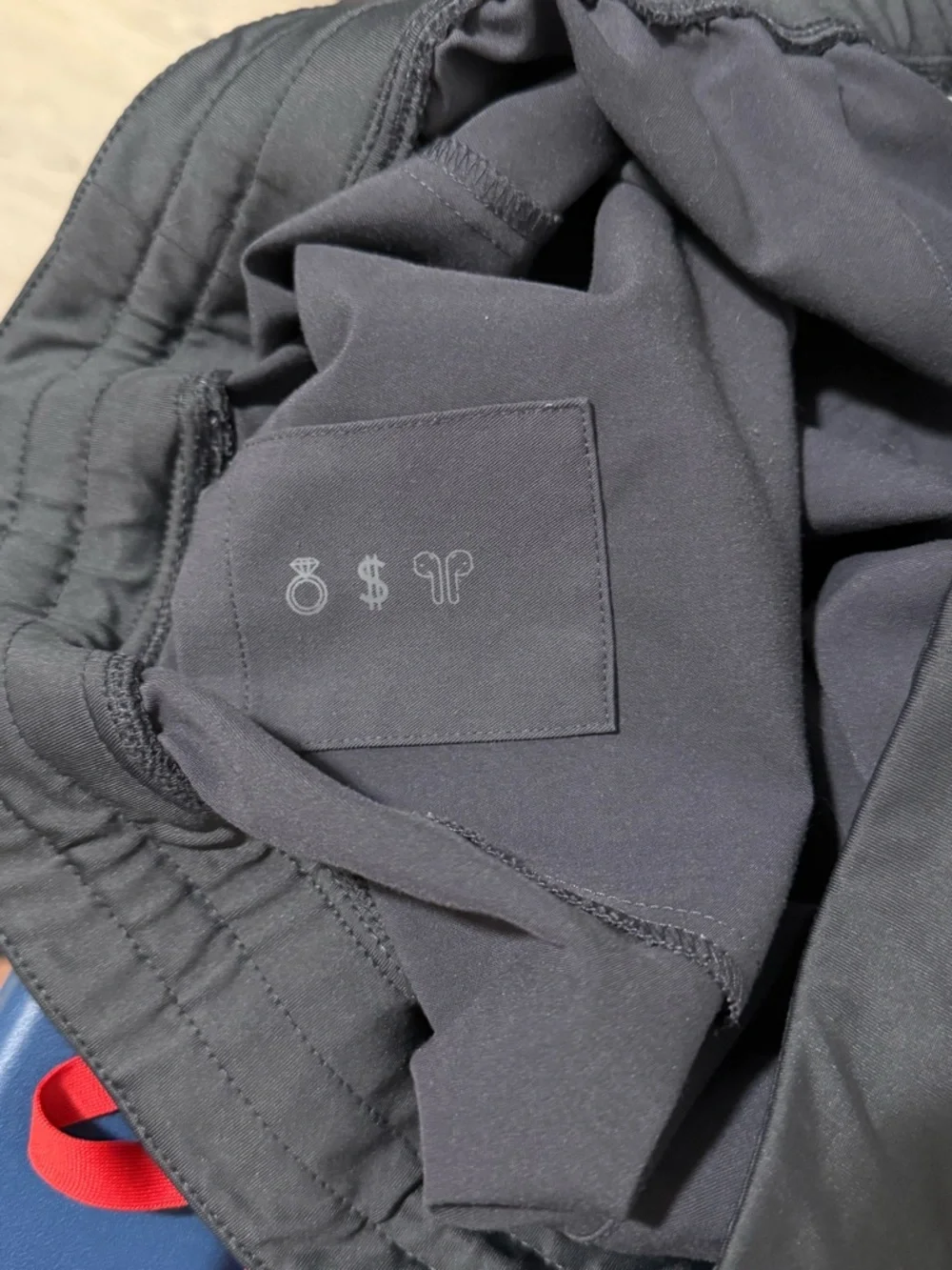 Figs Men's Charcoal Joggers with Red Drawstring